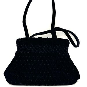 Lulu Guinness Velvet Pouch Purse
